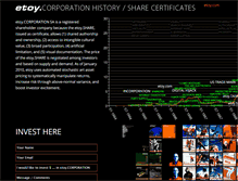 Tablet Screenshot of history.etoy.com