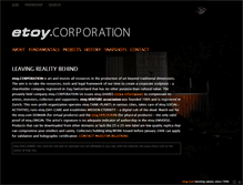 Tablet Screenshot of etoy.com